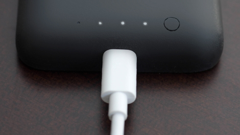 The PodCase charges over USB-C.